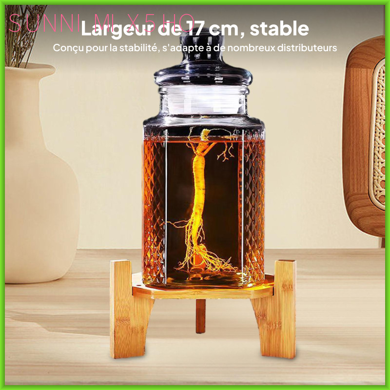 Đế đựng đồ uống bằng gỗ Đồ trang trí di động Bình thủy tinh Đế tròn cho sự kiện Đám cưới Nhà hàng Dã ngoại Thanh