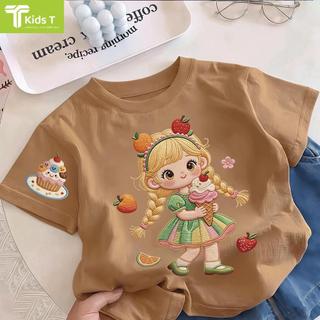 COD✅ (Hồ Chí Minh)Kids T Mall Áo phông tay ngắn In hình hoạt hình Áo Kiểu rộng và ấn tượng Trẻ em thời trang #VN23