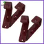 4 Móc thang giường tầng, Móc treo móc kim loại 1 Inch, Giá đỡ phần cứng thang thư viện tiện ích cho cầu thang giường gác xép, Người cắm trại, Bảo quản nhà để xe Cà phê zhenghtr