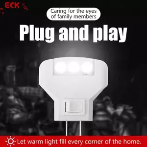 ECK Sáng Tạo Đèn LED Đêm 1W Cắm Đèn Giường Đèn Tường Nhà Chiếu Sáng Phòng Ngủ Đèn Trang Trí Nhà Nóng