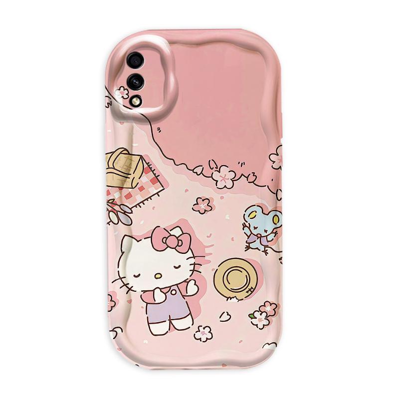 Thích Hợp Cho Samsung A10 A10S M10 A02 M02 Điện Thoại Thông Minh 3D TPU Mềm Hoạt Hình Kitty Nữ Vỏ Điện Thoại Chống Sốc