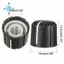 20 Chiếc 15X13.5mm Nhựa Điện Áp Xoay Núm Cho 6mm Đường Kính D Loại Trục Đàn Guitar Âm Lượng Núm.