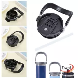 Nắp chai DWEL, có nắp cốc 600 / 750 / 900ml, Nắp niêm phong chống tràn PVC đa năng cho chai Tyeso 600 / 750 / 900ml