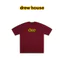 Nhà Bí Mật In Chữ 100% Cotton Cao Cấp Nam Nữ Cổ Tròn Áo Thun Tay Ngắn Burgundy Cotton Tay Ngắn 0612