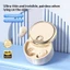 Siêu Mỏng Vô Hình 360° Thiết kế thanh trượt xoay Tuổi thọ pin dài Giảm tiếng ồn thông minh Giấc ngủ Mini Bean Tai nghe Bluetooth 6.0 không dây