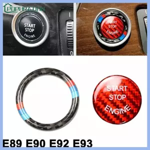 POP Khởi Động Nút Chặn Bao Viền Miếng Dán Phụ Kiện Ô Tô Cho E90 E92 E93