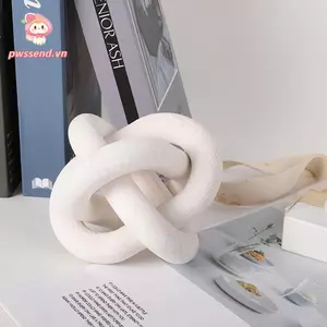 PWSEND Nút Gỗ Trang Trí Tay Khắc Boho Mộc Mạc Giọng Dây Xích Gỗ Trang Trí Liên Kết