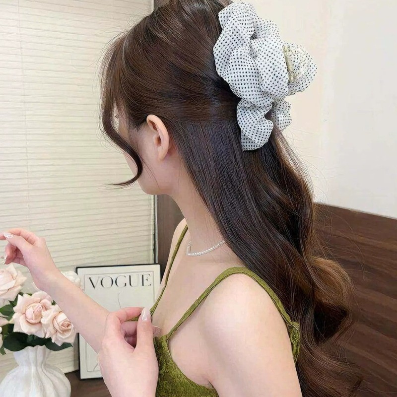 Kẹp tóc voan lớn Hàn Quốc Kẹp tóc đơn giản kiểu Pháp