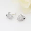 Micro Dát Full Zirconium Thời Trang Niche Thỏ Bông Tai Đơn Giản Nhỏ Dễ Thương