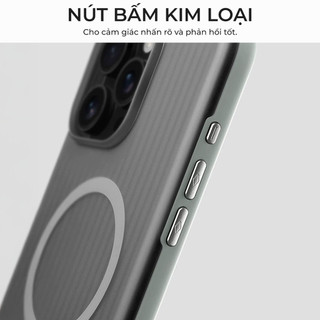 Ốp Lưng Nhám Từ Tính Cho iPhone 17 Rro Max Popkon Zyra Chống Bám Vân Và Chống Sốc Tốt