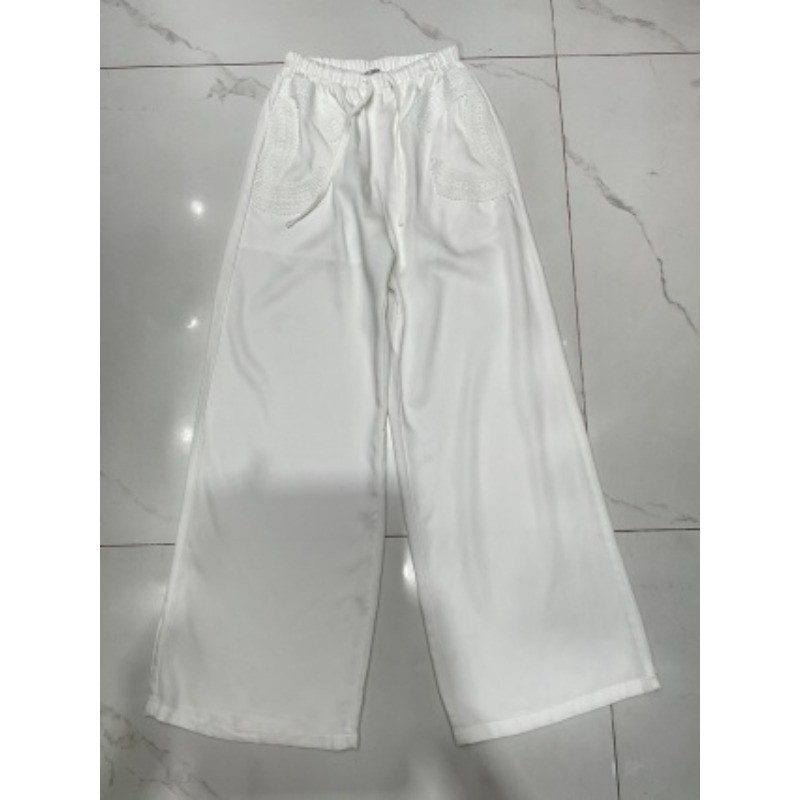 Quần Nữ Mới Có Eo Co Giãn Và Dây Rút Tencel Quần Denim