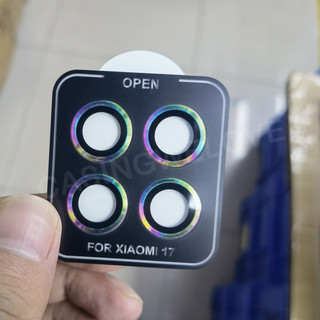 Bảo Vệ Màn Hình Cho Xiaomi 17 17 17T Pro 4G 5G Kim Loại Định Vị Camera Mặt Sau Ống Kính Bảo Vệ Kính Cường Lực Bảo Vệ Chống Trầy Xước Vòng Bao Phim