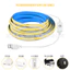 Dải đèn COB 5V Dải đèn USB Dải đèn LED cảm ứng Dải đèn LED mờ mật độ cao Dải đèn mềm linh hoạt dính mặt sau 2X67
