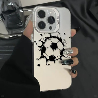 Ốp lưng mờ Thích hợp cho iPhone 13 Pro Max 17 ProMax Bóng đá bạo lực vui nhộn 8plus 15 ProMax 12 Pro Max 11 Pro Max XR 14 Pro 16 Pro Vỏ bảo vệ chống rơi cạnh mềm