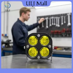 ULJ 2 Chiếc Đa Năng 3 Inch 100W Đèn LED Làm Việc Màu Vàng Vuông Mini Chống Nước Lái Xe Đèn Sương Mù.