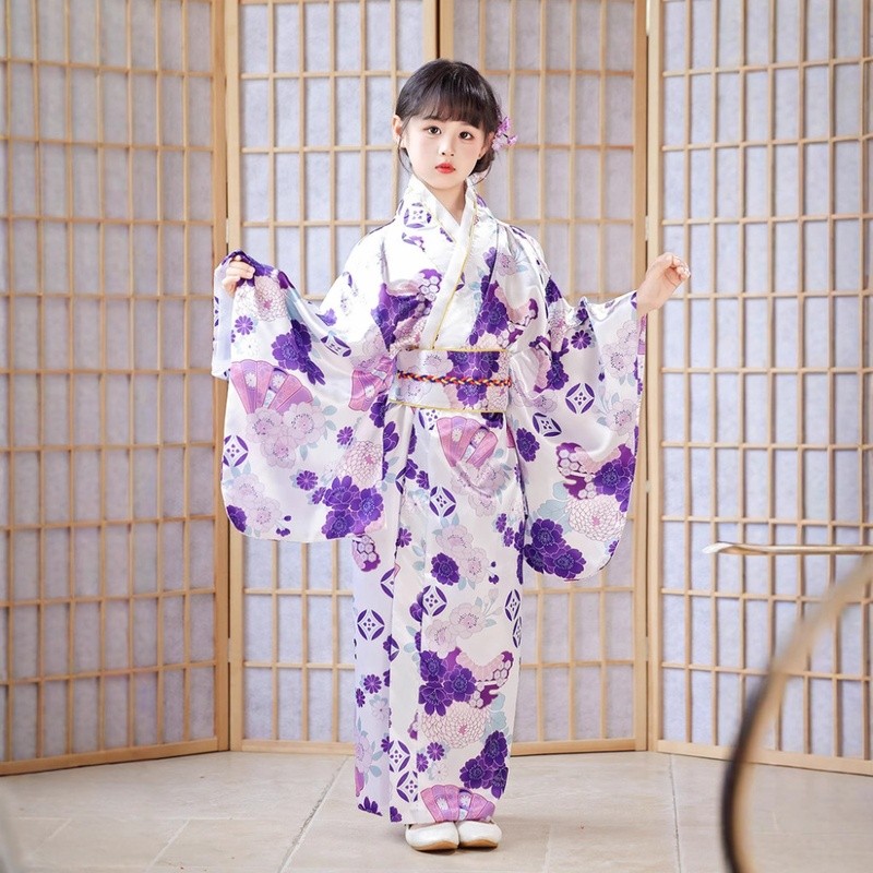 💕Chỗ💕 Trẻ Em Kimono Nhật Bản Trang Phục Quần Áo Bé Gái 3-11 Tuổi Váy Mới Lạ Công Chúa Sinh Nhật Bướm