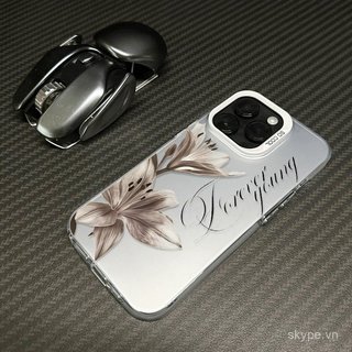 Ốp Điện Thoại Sáng Tạo ins Thời Trang Lily Thích Hợp Cho iPhone 12promax 13promax 12 13 14 15 promax 11pro 16pro 17promax 17 16 14plus Vỏ Bảo Vệ Chống Sốc