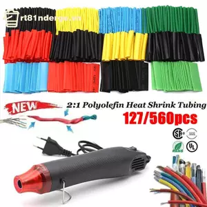 Ge 127 / 560 Chiếc Ống Co Nhiệt Polyolefin Cách Nhiệt Ống Co Dây Cáp Bộ n