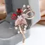 AqToCna Tính Khí Sang Trọng Zircon Hoa Thổ Cẩm Dành Cho Nữ Cô Gái Thời Trang Đa Năng Sáng Bóng Corsage Quần Áo Cưới Phụ Kiện Quà Tặng AqToCna