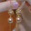 Sang Trọng Champagne Vàng Zircon Tua Rua Dây Tai Nữ Bông Tai Dài Nhẹ Sang Trọng Phù Hợp Với Đá Quý Tai Trang Sức Nữ QIOT
