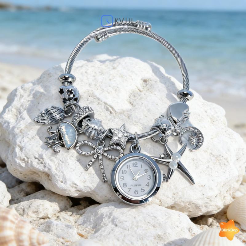 [KvJJL-t] Đồng hồ đeo tay đa năng lấy cảm hứng từ đại dương Thiết kế thanh lịch Tiện lợi cho việc thay đổi hàng ngày và du lịch mới