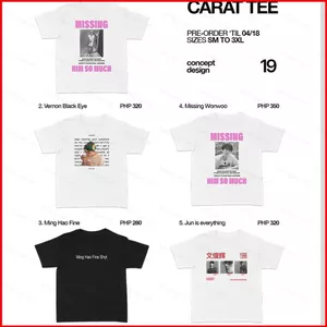 YB1 ‌Áo thun SEVENTEEN JUN JEONGHAN WONWOO VERN TUẦN CARAT tee BY1