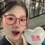 Phiên Bản Hàn Quốc Tròn Encore Đỏ Kính Siêu Nhẹ Retro Khung Tròn Mềm Mại Cô Gái Mặt Trơn Kính Trơn Có Thể Được Trang Bị Bằng Cấp