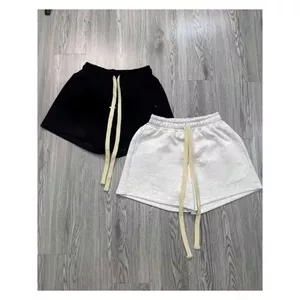 Quần đùi cộc mùa hè chất mát với thiết kế đáng yêu và dây rút tiện lợi -thoitrang