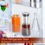 Máy pha cà phê pha lạnh Carafe thủy tinh 1.0L / 34oz kín khí-Máy pha cà phê pha cà phê có bộ lọc pha trà bằng thép không gỉ có thể tháo rời