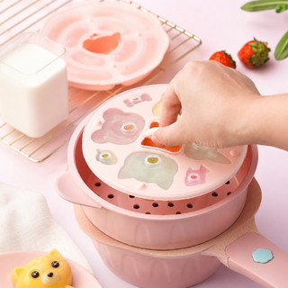 Khuôn silicone có nắp–Hình thú dễ thương, chịu nhiệt cao, dễ tháo–Làm bánh hấp, rau câu, cơm nắm – Dụng cụ ăn dặm cho bé