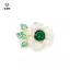 Kim cương giả lấp lánh thanh lịch cao cấp Camellia Trâm cài dành cho nữ Bộ đồ sang trọng Corsage Pin Phụ kiện trang sức dự tiệc văn phòng [Mina]