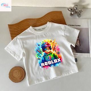 Áo Thun Trẻ Em Roblox Sinh Nhật, Vải Cotton, Thời Trang Game, Cho Bé Trai Mùa Hè, Size 90-150