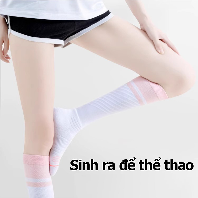 Tất Bó Cơ Cao Cấp,Vớ Tất nữ siêu cao cổ,giảm mỏi chân,giữ ấm – chạy bộ, đi bộ, tập nhẹ,phong cách dễ thương