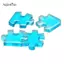 AqToCna 4 Cái / bộ Silicone Xếp Hình Mặt Dây Chuyền Khuôn DIY Nhựa UV Móc Khóa Khuôn Trang Sức Làm AqToCna