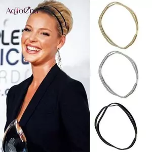 AqToCna Nữ Phong Cách Co Giãn Bling Tóc Đôi Bện Lấp Lánh Tóc Hoop AqToCna