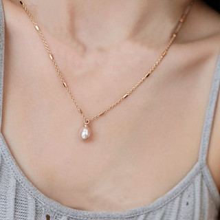 Vòng Cổ Phong Cách Pháp Giọt Nước Ngọt Ngọc Trai Vòng Cổ Dành Cho Nữ Đơn Giản Thanh Lịch Cực Dây Xích Đa Năng Cao Cấp Ánh Sáng Sang Trọng Vòng Cổ Xương Cổ