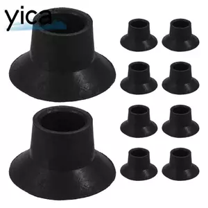 YICA 4 Thảm lót chân bếp gas, Cốc hút Mũ chân bạt lò xo đa năng, Thay thế di động Vỏ chân giường nhảy chống mài mòn im lặng cho bếp gas và tấm bạt lò xo