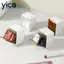 Ngăn kéo lưu trữ YICA, Hộp lưu trữ khăn bông treo tường 2 lưới, Nhựa đục lỗ miễn phí tiện lợi có nắp Hộp đựng bông