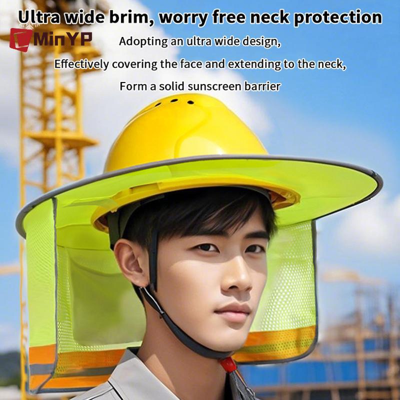 CMinYP Mùa Hè Chống Nắng Mũ Bảo Hiểm An Toàn Ne Shield Mũ Bảo Hiểm Sọc Phản Quang Mũ An Toàn Cho Công Nhân Xây Dựng Vinh Quang