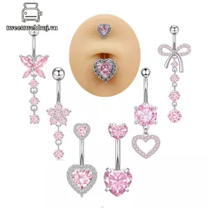 Tweeduj Trái Tim Đơn Giản Rốn Nhẫn Nữ Thời Trang Bé Gái Nút Bụng Nhẫn Gợi Cảm Cơ Thể Xuyên Trang Sức Tinh Tế Rốn Nhẫn Quà Tặng VN