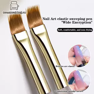 Nhíp Móng Tay Nghệ Thuật Bàn Chải Đa Năng Sọc Lót Bàn Chải Mô Hình Nước Ripple DIY Thiết Kế Lông Cứng Bàn Chải Móng Tay Nghệ Thuật Dụng Cụ VN