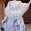 ☘️Phong cách Lolita Áo choàng lót mỏng Gothic Thiết Kế Sense Niche Cardigan Chống Nắng Áo Khoác Eo Áo Choàng Áo OP Đầm Ren Lưới Siêu Cổ Tích Bên Ngoài Phù Hợp Với Nữ