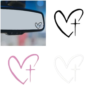 Yoo Elegant Heart Crossed Auto Mirror Decal Sticker Tăng cường ngoại hình ô tô của bạn