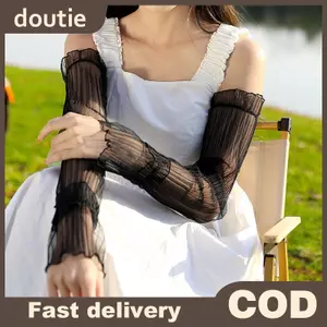 Doutie Chống Nắng Tay Áo Cho Nữ Ren Lưới UV Bloing Găng Tay Mỏng Thoáng Khí Đi Xe Đạp Và Lái Xe VN