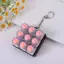 MỚI 1 Chiếc Silicone Cat Paw 9 Phím Keycaps Bàn Phím Móc Khóa Không Có Ánh Sáng Fidget Đồ Chơi Chống Lo Âu Điểm Keycaps Đảng Giảm Căng Thẳng DIY Keycaps Đồ Chơi SKY