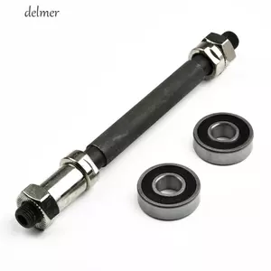 DELMER Vòng bi xe đạp Đồ dùng đi xe đạp 108 / 145mm Bánh xe thép trung tâm Trục xe đạp Phụ kiện xe đạp Trục trục chính rỗng Trục phía trước trục sau