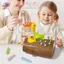 Đồ chơi HFTOY cho lứa tuổi 2-4; Đồ chơi Montessori, Kỹ năng vận động tinh xảo Đồ chơi trẻ mới biết đi từ 2-4 tuổi, Đồ chơi giun Woodpeer Trò chơi cho chim ăn từ tính ~