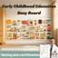 Bảng bận rộn VN Montessori, Đồ chơi hoạt động bằng gỗ, DIY, Có khóa và chân, trau dồi kỹ năng sống, Thích hợp cho trẻ từ 1 tuổi trở lên.