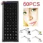 AN.MART 60 CHIẾC L Phong Cách Pha Lê Mũi Nhẫn Xương Stud Thép Xuyên Trang Sức VN