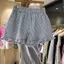 Quần short viền nấm phong cách Hàn Quốc dành cho nữ Xuân Hè Phong cách mới giản dị Thắt lưng co giãn kiểu dáng thoải mái